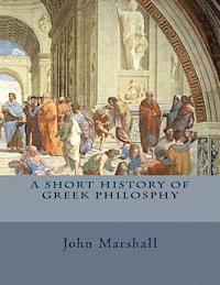 bokomslag A Short History of Greek Philosphy