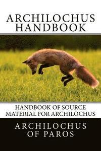 bokomslag Archilochus Handbook