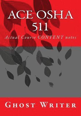 The Ghost Writer - Ace OSHA 511, Häftad