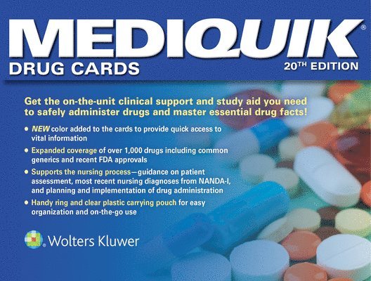Carla Vitale, LWW - MediQuik Drug Cards, Inbunden