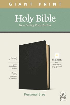 NLT Personal Size Giant Print Bible, Filament Edition, Black 1