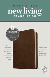 bokomslag NLT Compact Bible, Filament Enabled Edition, Rustic Brown