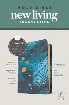 bokomslag NLT Compact Bible, Filament Enabled Edition, Teal Palm