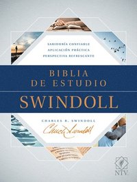 bokomslag Biblia de estudio Swindoll NTV, SentiPiel, Cafe/Azul/Turques