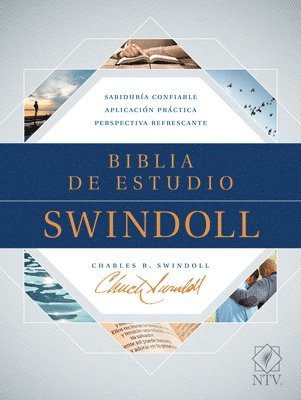 Biblia de estudio Swindoll NTV, SentiPiel, Cafe/Azul/Turques 1