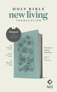 bokomslag NLT Premium Value Thinline Bible, Filament-Enabled Edition (Leatherlike, Bouquet Teal)