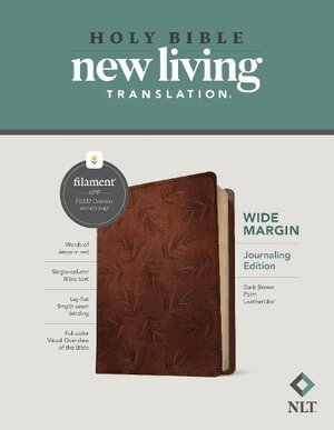 Tyndale - NLT Wide Margin Bible, Filament Enabled Edition, Brown, Inbunden