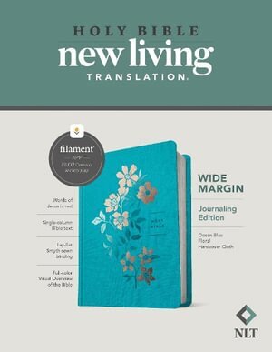 Tyndale - NLT Wide Margin Bible, Filament Enabled Edition, Blue, Inbunden
