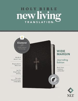 bokomslag NLT Wide Margin Bible, Filament-Enabled Edition (Hardcover Leatherlike, Black Cross, Indexed, Red Letter)