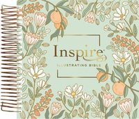 bokomslag NLT Dayspring Inspire Illustrating Bible (Spiral Bound, Mint Floral Garden, Filament Enabled)