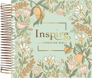 bokomslag NLT Dayspring Inspire Illustrating Bible (Spiral Bound, Mint Floral Garden, Filament Enabled)