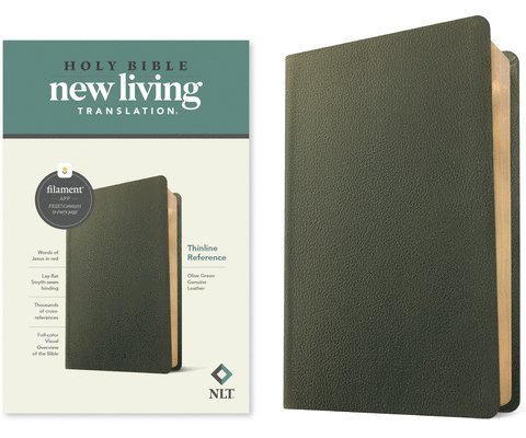 NLT Thinline Reference Bible, Filament Edition, Green 1