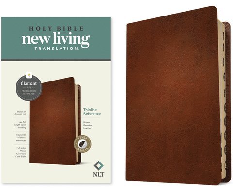 NLT Thinline Reference Bible, Filament Edition, Brown 1
