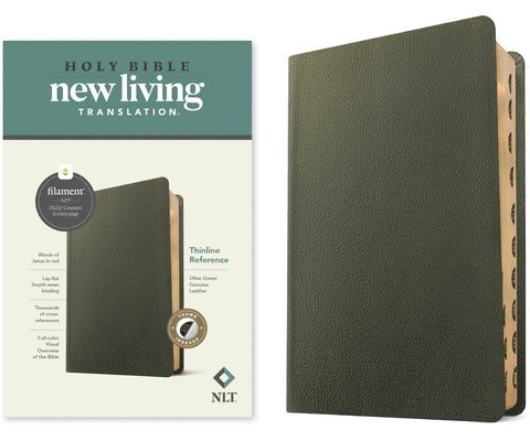 NLT Thinline Reference Bible, Filament Edition, Green 1