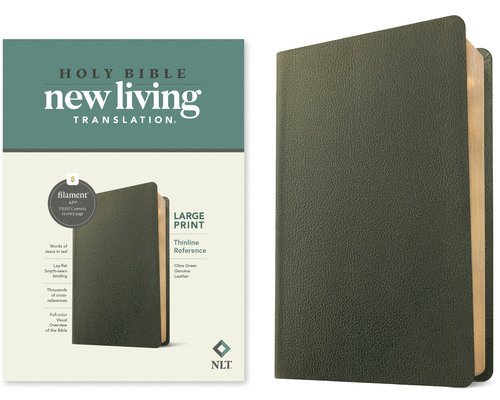 NLT Large Print Thinline Reference Bible, Filament Edition 1