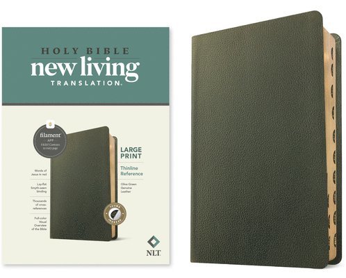 NLT Large Print Thinline Reference Bible, Filament Edition 1