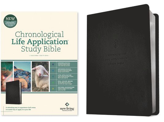 NLT Chronological Life Application Study Bible, Second Edition (Leatherlike, Ebony Leaf) 1