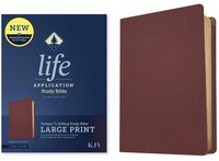 bokomslag KJV Life Application Study Bible, Third Edition, Large Print (Genuine Leather, Burgundy, Red Letter)