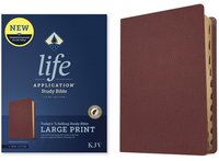 bokomslag KJV Life Application Study Bible, Third Edition, Large Print (Genuine Leather, Burgundy, Indexed, Red Letter)