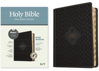 bokomslag KJV Wide Margin Bible, Filament Enabled Edition, Black Tile