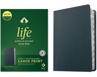 bokomslag NLT Life Application Study Bible, Third Edition, Large Print (Genuine Leather, Navy Blue, Indexed, Red Letter)