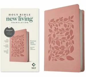 Tyndale - NLT Premium Value Thinline Bible, Filament-Enabled Edition (Leatherlike, Dusty Pink Vines), Inbunden. Tillgänglighet: Lägg i varukorg