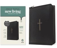 bokomslag NLT Compact Giant Print Zipper Bible, Filament-Enabled Edition (Leatherlike, Black Cross, Red Letter)