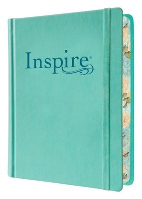 Inspire Bible NLT (Hardcover Leatherlike, Aquamarine, Filament Enabled): The Bible for Coloring & Creative Journaling 1