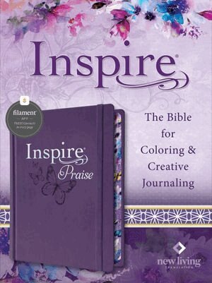 Tyndale - Inspire Praise Bible NLT (Hardcover Leatherlike, Purple, Filament Enabled), Inbunden