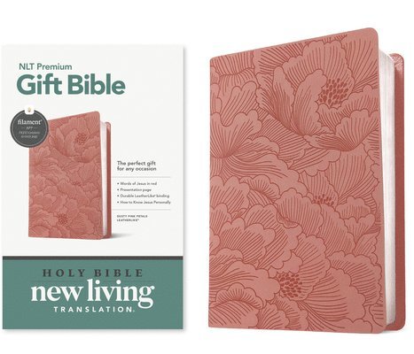 NLT Premium Gift Bible, Filament Enabled, Dusty Pink 1