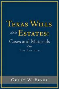 bokomslag Texas Wills and Estates