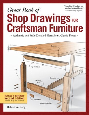 bokomslag Great Book of Shop Drawings for Craftsman Furniture, Second Edition