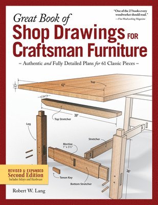 Robert W. Lang, Robert W Lang - Great Book of Shop Drawings for Craftsman Furniture, Second Edition, Häftad