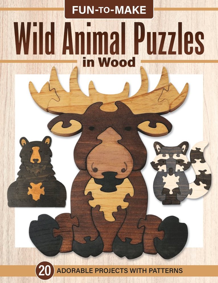 Fun to Make Wild Animal Puzzles in Wood