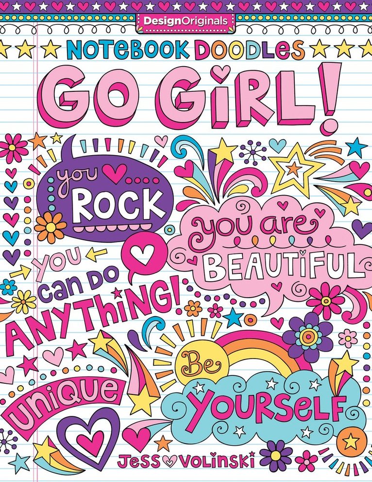 Jess Volinski - Notebook Doodles Go Girl!, Häftad