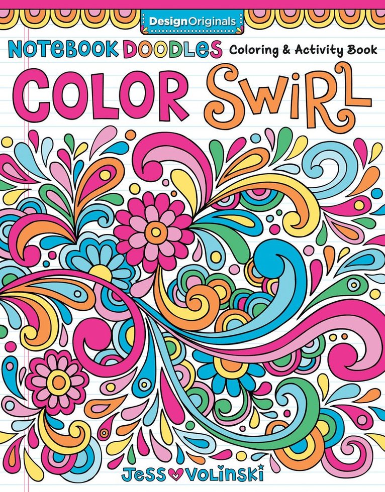 Jess Volinski - Notebook Doodles Color Swirl, Häftad