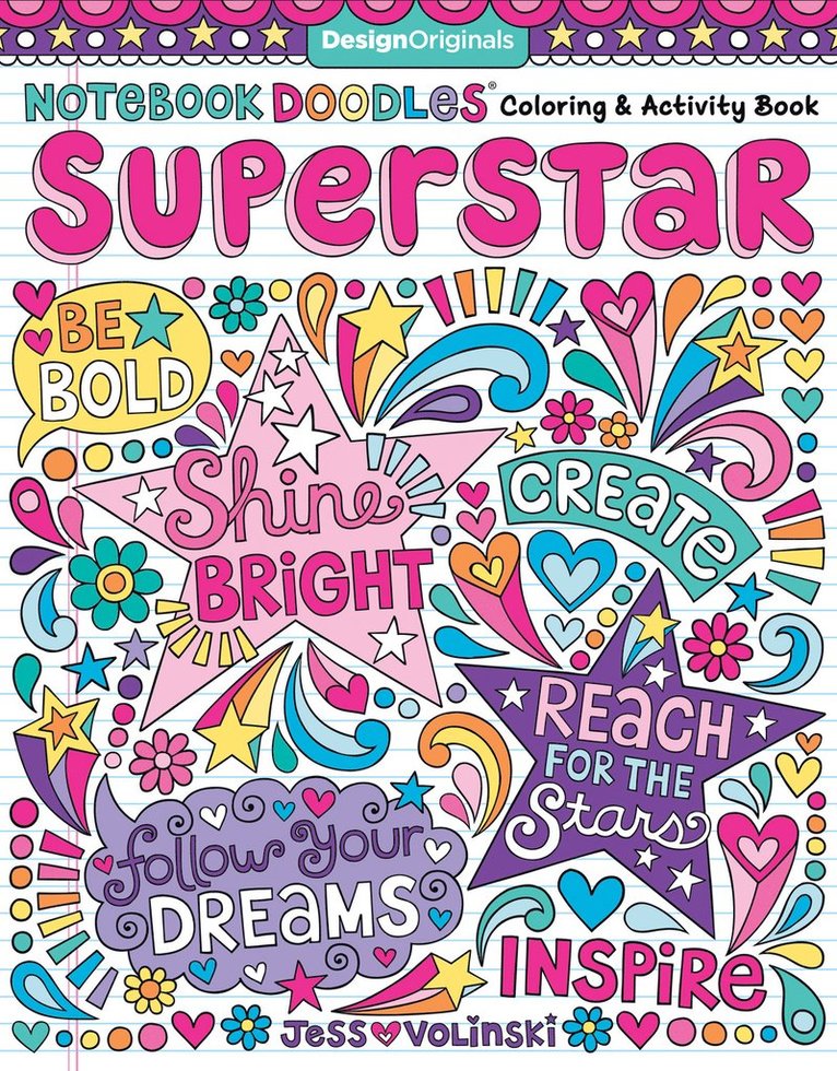 Jess Volinski - Notebook Doodles Superstar, Häftad