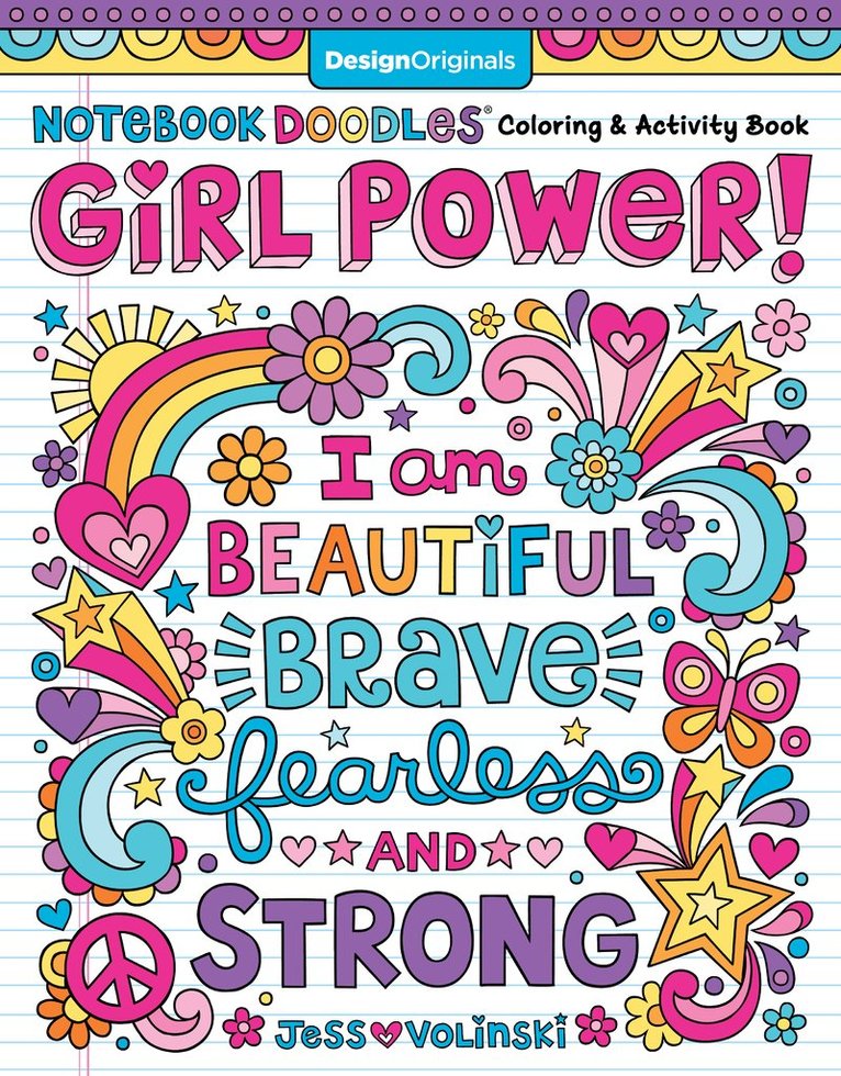 Jess Volinski - Notebook Doodle Girl Power!, Häftad