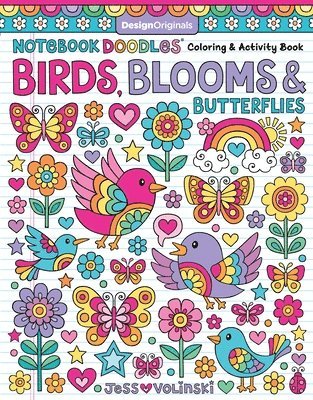 bokomslag Notebook Doodles Birds, Blooms and Butterflies