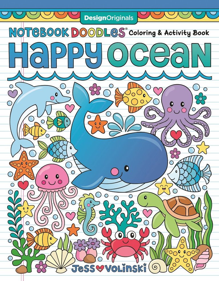 Jess Volinski - Notebook Doodles Happy Ocean, Häftad