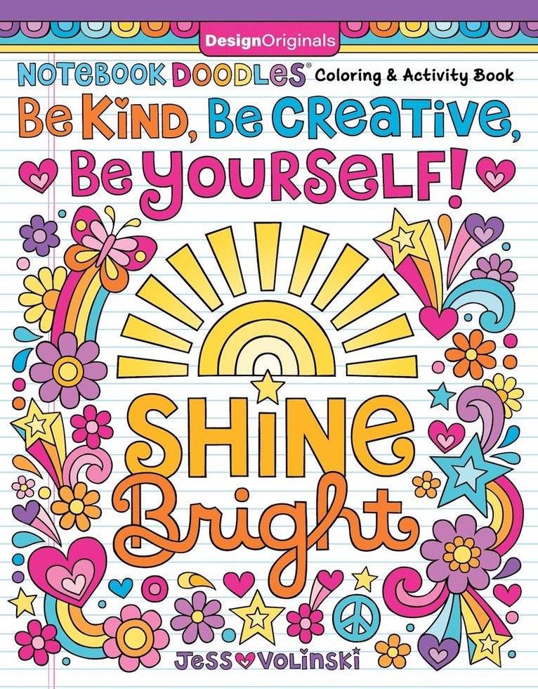 Jess Volinski - Notebook Doodles Be Kind, Be Creative, Be Yourself!, Häftad