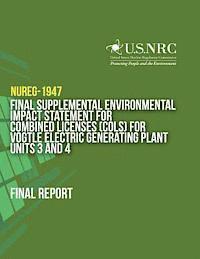 bokomslag Final Supplemental Environmental Impact Statement for Combined Licenses (COLs) for Vogtle Electric Generating Plant Units 3 and 4