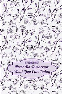 bokomslag My Food Diary: Never Do Tomorrow What You Can Today