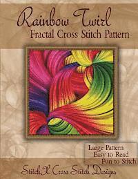 Rainbow Twirl Fractal Cross Stitch Pattern 1