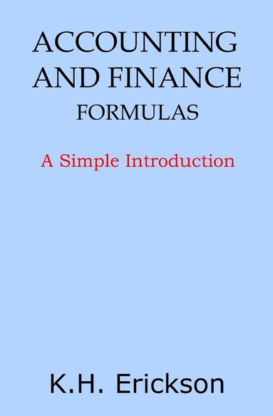 bokomslag Accounting and Finance Formulas