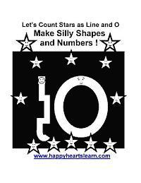 Let's Count Stars as Line and O Make Silly Shapes and Numbers ! 1