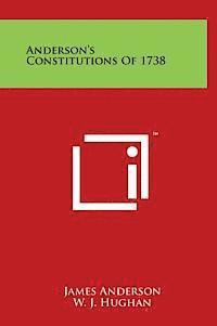 bokomslag Anderson's Constitutions of 1738