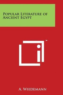 Popular Literature of Ancient Egypt 1