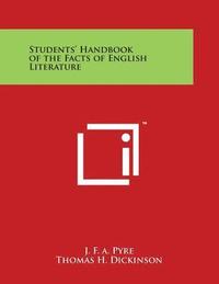bokomslag Students' Handbook of the Facts of English Literature