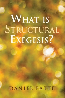 Daniel Patte - What is Structural Exegesis?, Häftad